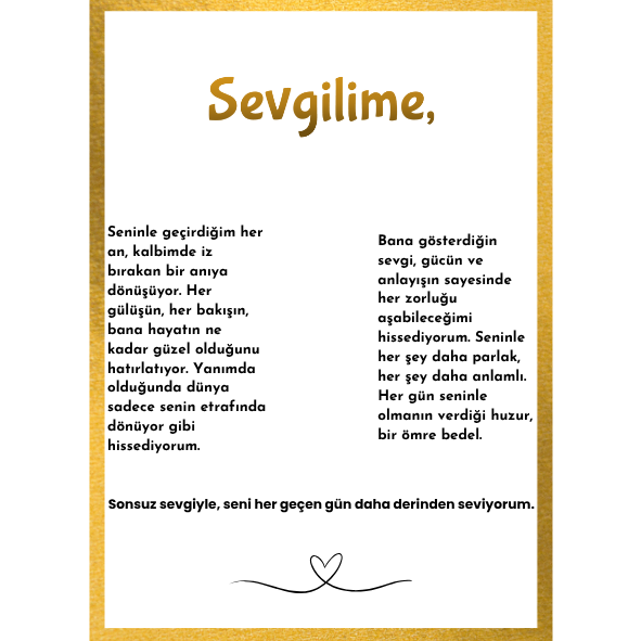 '' Sevgilime '' Anka Kuşu  Kolye  Duygusal Not + Hediye Kutusu