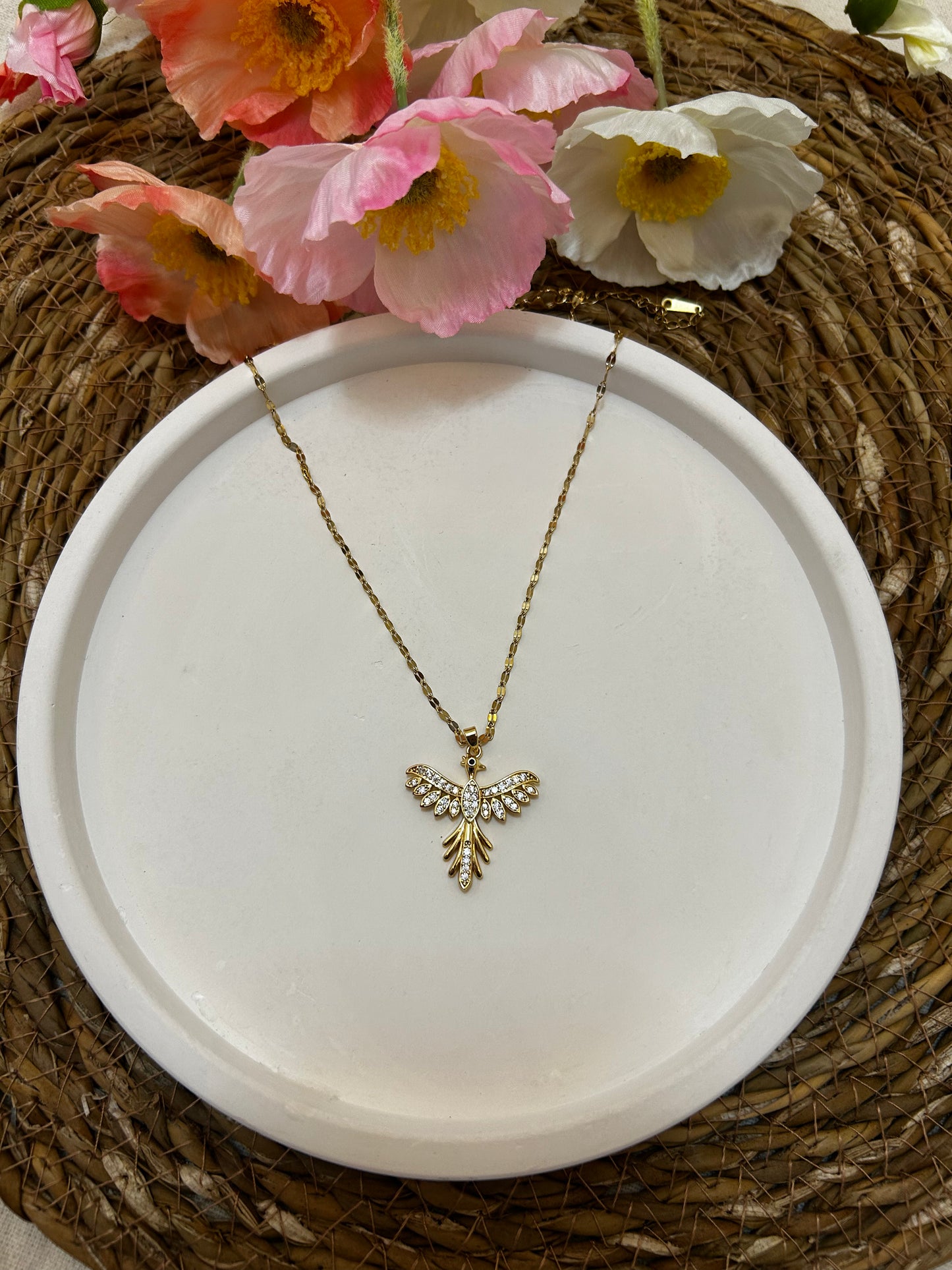 '' Anneme '' Anka Kuşu  Kolye  Duygusal Not + Hediye Kutusu