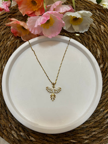 '' Kadınıma '' Anka Kuşu  Kolye  Duygusal Not + Hediye Kutusu